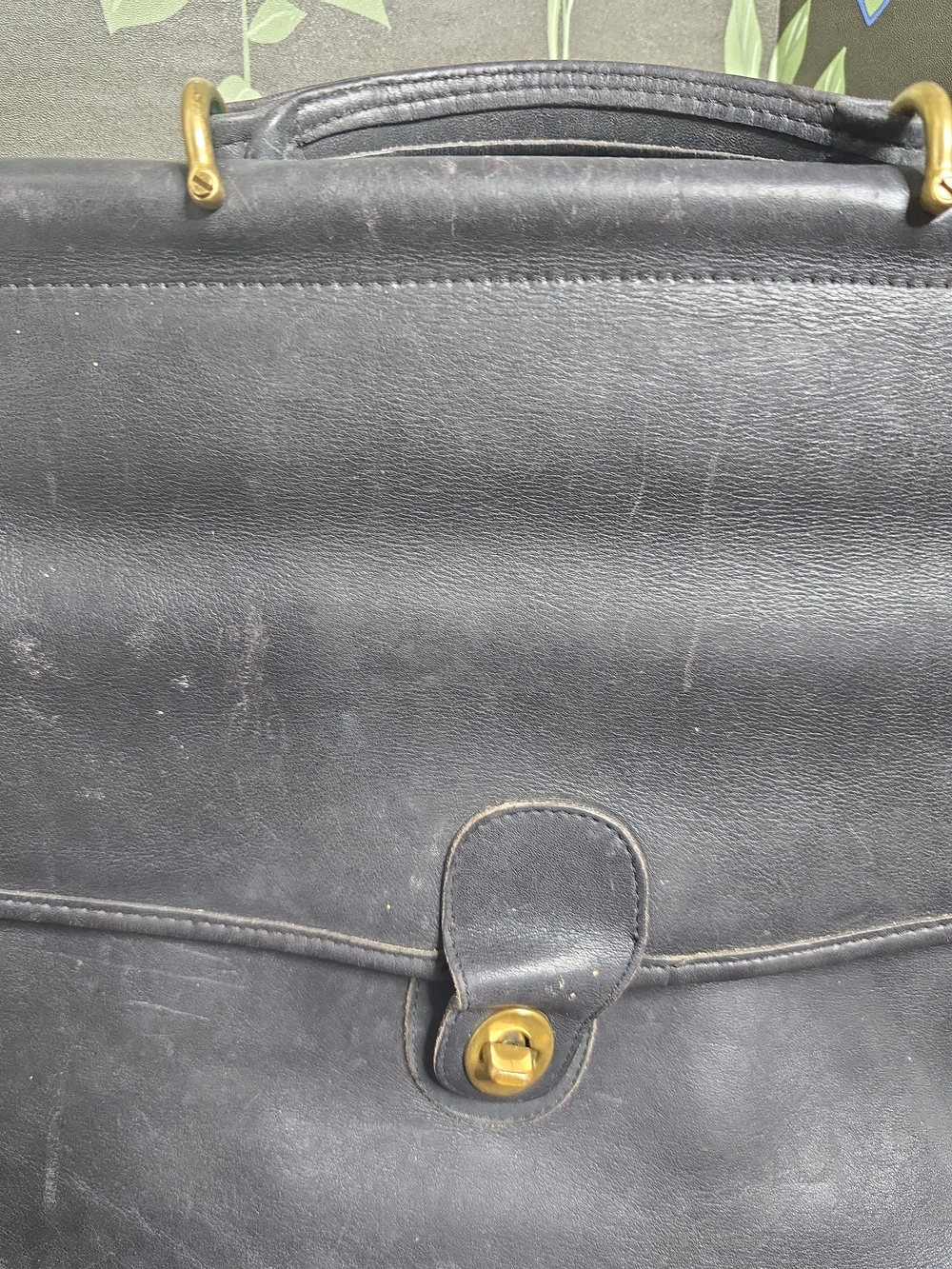 Vintage Coach Beekman Black Leather Briefcase USED READ DESCRIPTION - Picture 5 of 16